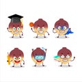 School student of swede cartoon character with various expressions