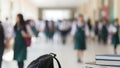 School Students Gathering in Hallway During Break Time Royalty Free Stock Photo
