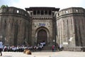 School students visiting of Shaniwarwada fort, Pune, Maharashtra