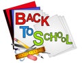 School Supplies Clip Art 4 Royalty Free Stock Photo