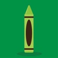 school supplies crayon yellowgreen 09