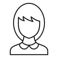 School teacher avatar icon, outline style