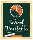 School timetable. illustration VI. Royalty Free Stock Photo