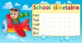 School timetable thematic image 1