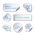 School Vector Banners Royalty Free Stock Photo