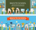 School vector logo design template. education or Royalty Free Stock Photo