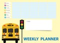 School weekly planner ready for your use