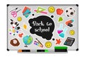 School white board Royalty Free Stock Photo