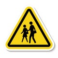 School Zone Symbol Sign Isolate on White Background,Vector Illustration Royalty Free Stock Photo