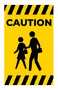 School Zone Symbol Sign Isolate on White Background,Vector Illustration Royalty Free Stock Photo