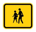 School Zone Symbol Sign Isolate on White Background,Vector Illustration Royalty Free Stock Photo