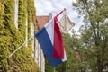 Schoolbag Hanging On A Flag At Amsterdam The Netherlands 15-6-2020
