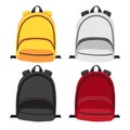 Schoolbag vector collection design Royalty Free Stock Photo
