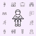 schoolboy icon. School icons universal set for web and mobile Royalty Free Stock Photo