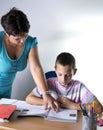 Schoolboy Studying In Classroom With Teacher Royalty Free Stock Photo