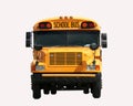Schoolbus front view Royalty Free Stock Photo