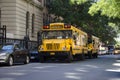 Schoolbus in New York, Manhattan