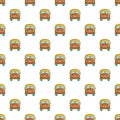 Schoolbus pattern seamless