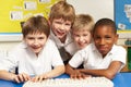 Schoolchildren in IT Class Using Computers