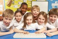 Schoolchildren in IT Class Using Computers