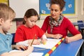 Schoolchildren Studying in classroom