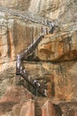 Schoolchildren and Tourists at Sigiriya Rock