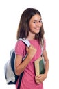 Schoolgirl holding book