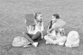 Schoolgirls little children school yard with books, informal education concept Royalty Free Stock Photo