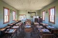 One Room Schoolhouse Interior Royalty Free Stock Photo