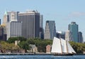 Schooner America 2.0 in New York Harbor