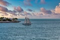 Schooner Past Key West Island