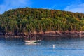 Schooner Past Maine Island