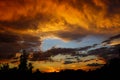 Sunset court evening view sky landscape hungary colorful nature