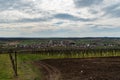 Schrattenberg village with rural landscape around in Lower Austria near borders with Czech republic Royalty Free Stock Photo