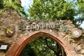 Schriesheim, Germany: Entrance of German castle ruin and restaurant called Strahlenburg in Odenwald forest