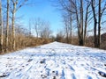 Rail Trails provide a great place for wintertime family exercise