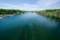 Schuylkill River Regatta competition Royalty Free Stock Photo