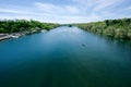 Schuylkill River Regatta competition Royalty Free Stock Photo