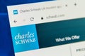 Schwab.com Web Site. Selective focus.