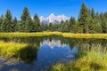 Schwabacher landing, Grand Teton national pa Royalty Free Stock Photo