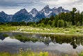 Schwabacher Landing in the Grand Tetons. Royalty Free Stock Photo