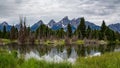 Schwabacher Landing in the Grand Tetons Royalty Free Stock Photo