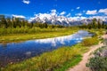 Schwabacher Landing with Snake River in Grand Teton National Park, Wyoming, USA