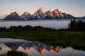 Schwabacher Landing Sunrise Royalty Free Stock Photo