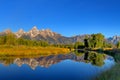 Schwabacher's Landing in the Grand Tetons Royalty Free Stock Photo