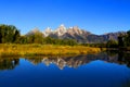 Schwabachers Landing in the Grand Tetons Royalty Free Stock Photo