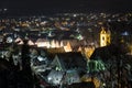 Schwandorf at night Royalty Free Stock Photo