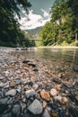 schwarza river in the hoellental in austria Royalty Free Stock Photo