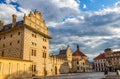 The Schwarzenberg Palace at the Castle Square near the Prague Castle - it is one of the most imposing Renaissance buildings in Royalty Free Stock Photo