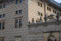 Schwarzenberg Palace old building facade near the castle in Prague Royalty Free Stock Photo